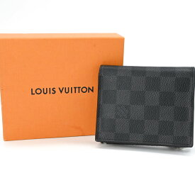 LOUIS VUITTON ルイヴィトン ダミエグラフィット ポルトフォイユ スマート 二つ折り財布 財布 メンズ ブラック 黒 N64021