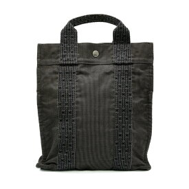 【美品】HERMES エルメス エールライン アド PM メッセンジャー ナイロンキャンバス グレー