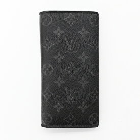 LOUIS VUITTON ヴィトン モノグラムエクリプス ポルトフォイユ ブラザ 長財布 財布 黒 ブラック M61697