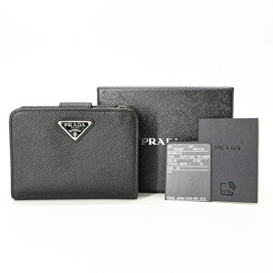 プラダ(PRADA) サフィアーノ(SAFFIANO) 中古 レディース二つ折り財布 