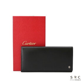 【未使用品】Cartier カルティエ パシャ 二つ折り財布 長財布 小銭入れ有 レディース 黒 ブラック