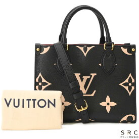 【美品】LOUIS VUITTON ルイヴィトン モノグラム オンザゴー PM ハンドバッグ ショルダーバッグ レザー ブラック 黒 M45659 ICチップ