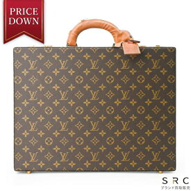 LOUIS VUITTON ルイヴィトン クラッシャー モノグラム アタッシュケース ビジネスケース プレジデント メンズ ブラウン ベタなし M53124