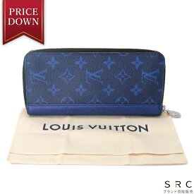 【美品】LOUIS VUITTON ルイヴィトン ジッピーウォレット ヴェルティカル 長財布 ネイビー ブルー 青 イニシャル入り M30447 ICチップ