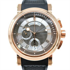 【お値引き】【メーカーOH済み】【美品】Breguet ブレゲ マリーン 2 5827BR クロノグラフ 腕時計 K18 ブラック メンズ 自動巻き