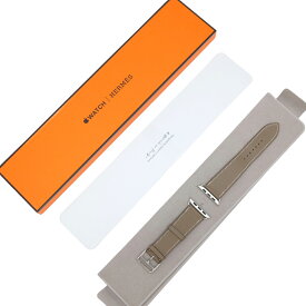 【お値引き】【美品】HERMES エルメス applewatch アップルウォッチ用ベルト 45mm 44mm ヴォースイフト レザー シンプルトゥール エトゥープ #U刻印