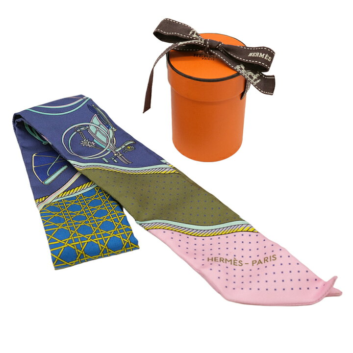 楽天市場】【美品】HERMES エルメス スカーフ ツイリー 折畳式幌の馬車  