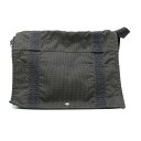【お値引き】【美品】HERMES エルメス エールライン バサス MM ショルダーバッグ メッセンジャー ナイロンキャンバス グレー