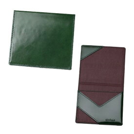薄い マネークリップ abrAsus カードケース 財布 札ばさみ 二つ折 レザー 本革 牛革 メンズ デザイン雑貨 革小物 アブラサス 特別な構造で、厚さ6mm。最もシンプルで、最も使いやすいカタチ。