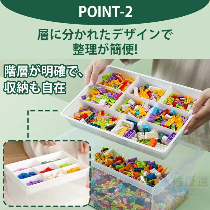 楽天市場】レゴ 収納ケース lego 収納 レゴ収納 ブロック収納ボックス 