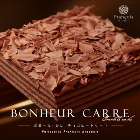 チョコレートケーキ 冷蔵便 (4～6人用) チョコ ケーキ スイーツ ギフト プレゼント 送料無料 お菓子 誕生日 洋菓子 人気 お祝い 取り寄せ 子供 大人 記念日 ホールケーキ チョコレート チョコケーキ [冷] ボヌールカレ 四角 冷蔵