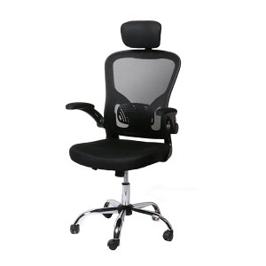 オフィスチェア 椅子 メッシュ 耐荷重150kg デスクチェア ハイバック 跳ね上げ式アームレスト 可動式ヘッドレスト パソコンチェア 腰サポートクッション 人間工学設計 メッシュチェア 通気