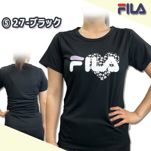 Tシャツ 半袖 トップス レディース FILA フィラ フィットネスウエア ウエア トレーニング ランニング ヨガ ジム UV対策 吸水 速乾【FL6726-27-30】