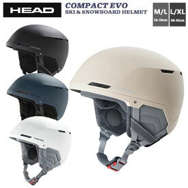 【50円OFF！金額条件あり！6/22 20:00〜6/27 1:59迄】ヘルメット スノーヘルメット 大人用　HEAD ヘッド　軽量　イヤーパッド取り外し可能　サイズ調節可能　サーマル・ベンチレーション　マイクロファー　【COMPACT EVO】