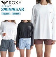 【スーパーセール限定クーポン有！4日(金)20:00～11日(金)1:59迄】レディース水着 ROXY ロキシー 4点セッ…
