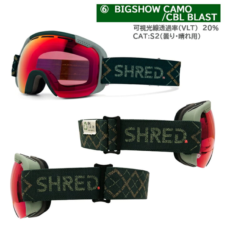 楽天市場】スノーゴーグル シュレッド SHRED スマーティファイ ダブル 