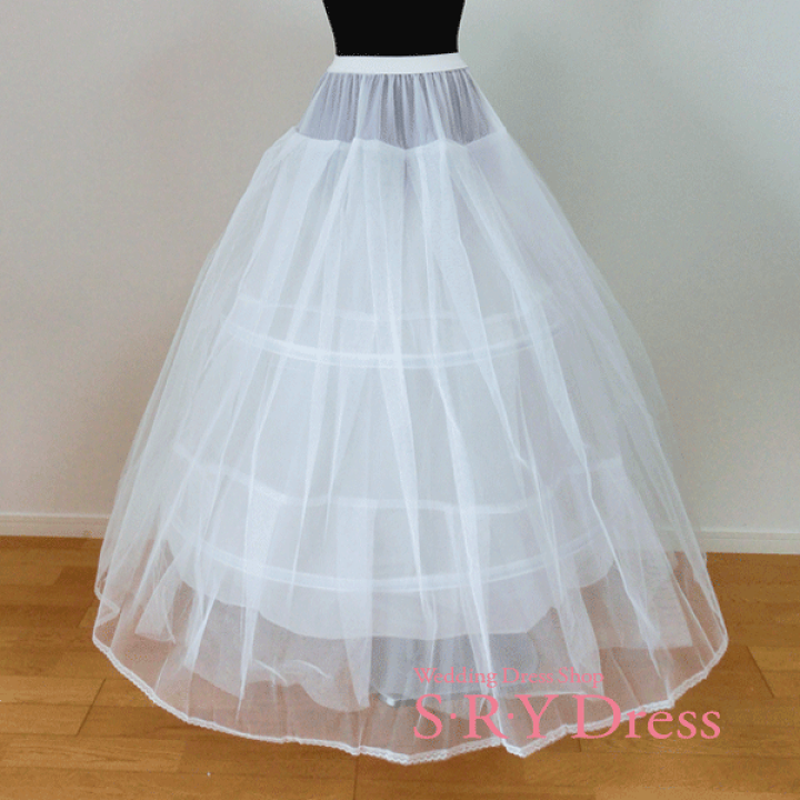 楽天市場】【即納品】定番ワイヤ二段パニエウェディングドレス