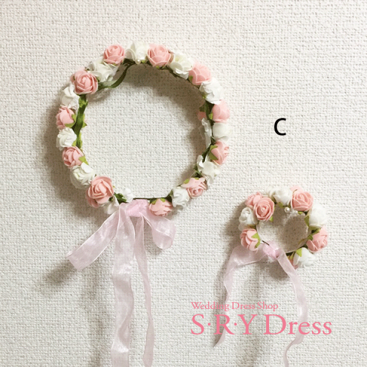 キッズ ベビー ヘアアクセサリー 花冠 花かんむり 結婚式 ウェディング 驚きの価格