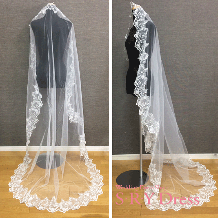 ロングベール 楽天市場】高級感 ロングベール 4m ベールダウン マリアーベール