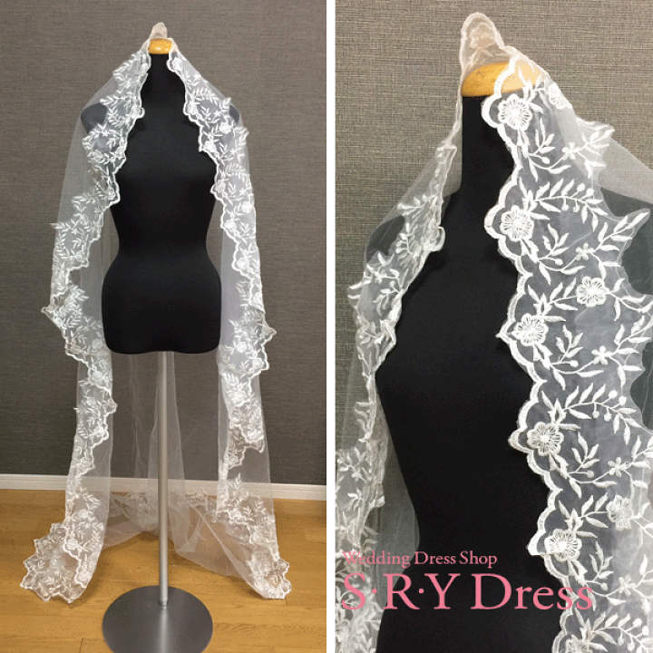 ロングベール 楽天市場】ウェディングベール ロング ヴェール Veil 横150×長