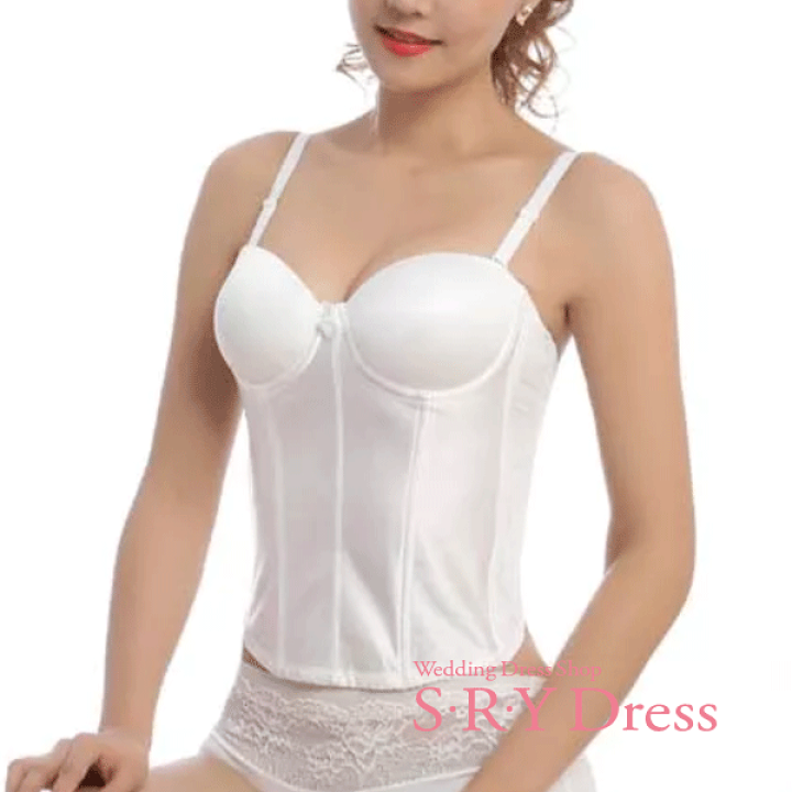 楽天市場】ブライダルインナー 3点 セット ビスチェ 拡張フック