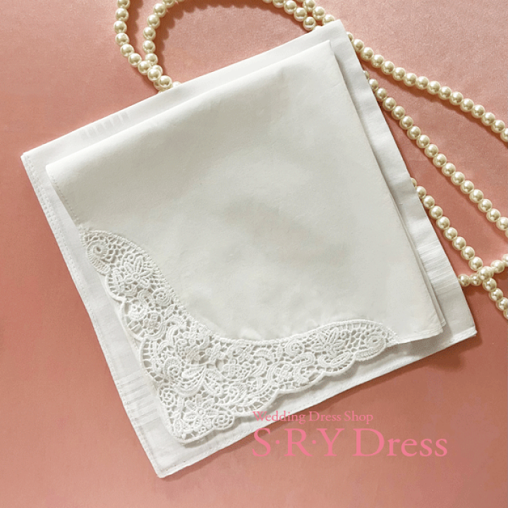【未使用品】ウエディングブライダル　PREMIER 　レースハンカチ　MARIA 未使用品】ウエディングブライダル PREMIER レースハンカチ
