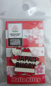 ラグビー日本代表 × キティ ピンバッジ桜ボーダー