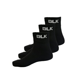 BLK ショート 3P ソックス　ブラック