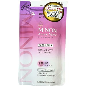 ミノン アミノモイスト エイジングケアローション 詰め替え用 130ml 第一三共ヘルスケア 保湿 化粧水 敏感肌 アミノ酸 エイジングエア ハリ つや 乾燥 くすみ 小じわ 低刺激 メール便