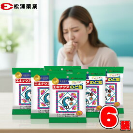 エキナケアのど飴 6袋セット 松浦薬業 ノンシュガー 金賞受賞 のど飴 喉飴 送料無料 のど はな 爽快 メントール ハーブ エキナケア バンランコン キキョウ 配合 老舗 漢方 プロ 愛用 花粉 乾燥 個包装 備蓄 まとめ買い 最強翌日配送