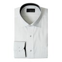 【50％OFF！スーパーセール限定価格】ALPHA CUBIC SPORT ワイシャツ メンズ 長袖 形態安定 ワイドカラー ホワイト ドビー 2512SS 50par