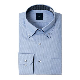 ワイシャツ メンズ 長袖 形態安定 ワイシャツ Yシャツ ボタンダウン avv ブルー 2402ft 24FA