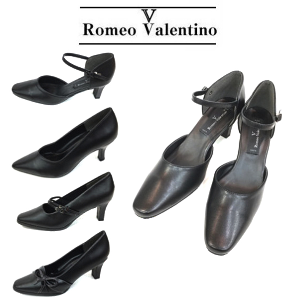 【Romeo Valentino】　ロメオバレンチノ　シーガル2029 2338 3601 3611　ブラック　レディース・パンプス | A-MART
