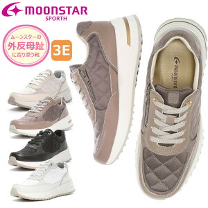 MoonStar ムーンスター スポルス SPORTH SP0801 SP 0801 ホワイト ブラック ベージュ コンフォート 柔らかい 疲れない 幅広 ゆったり 歩きやすい 外反母趾 母の日 敬老の日 厚底 軽量 軽い ファスナー