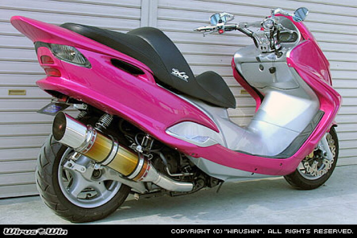 楽天市場】WirusWin マジェスティ125用 エクシードチタン マフラー 