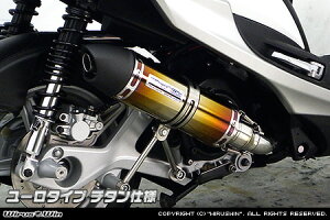 WirusWin シグナスX SR 4型 (2BJ-SED8J・EBJ-SEA5J)用 ショットマフラー ユーロタイプ チタン仕様/ウイルズウィン