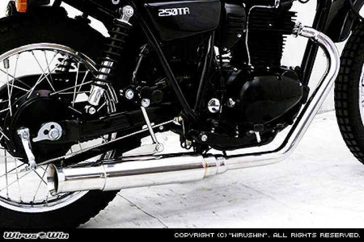 楽天市場】WirusWin 250TR(JBK-BJ250F・FI車) オープンエンド マフラー 