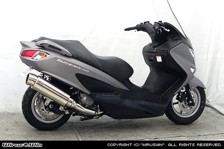 楽天市場】WirusWin バーグマン200 ステップマフラー / JBK-CH41A 2BK 