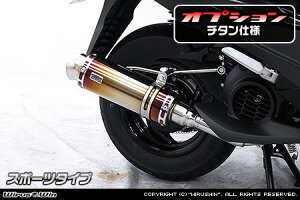WirusWin アクシスZ(8BJ-SEJ6J) ロイヤルマフラー チタン仕様 バズーカー ポッパー スポーツタイプ /ウイルズウィン