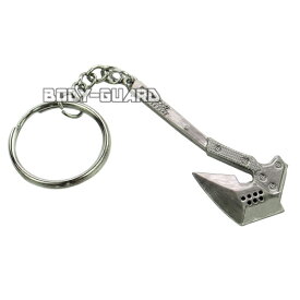 斧型 キーホルダー グレー ミリタリー 工具 アックス 武具 剣 キーリング キーチェーン ファッション ボディーガード プチギフト 小物 おしゃれ かっこいい おもしろ雑貨 誕生日 クリスマス ギフト プレゼント 鍵 軍隊 メンズ レディース 男性【ゆうパケット送料無料】