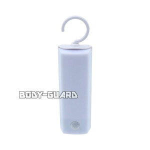 LEDセンサーライト ハンガータイプ NIT-BLA6JF-WN 防雨 人感センサー 明暗センサー 電池 防災 アウトドア 省エネ 自動 点灯 配線不要 防水 IPX4 防まつ形 手すり ロープ 明かり キャンプ 山 クロー