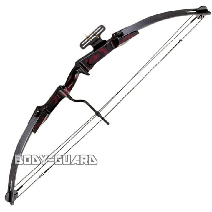楽天市場】PerfectLine社製COMPOUND BOW 55ポンドアーチェリー レッド 