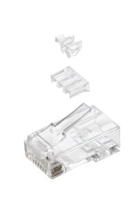 �G���R�� RJ45�R�l�N�^ ���[�h�o�[�t�� 10���� LD-6RJ45T10/L ��������