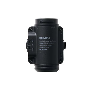 エレコム エアーポンプ NESTOUT PUMP-1 電動 空気入れ 風圧2段階 静音 軽量 エアノズル8種 アウトドア ブラック DE 送料無料