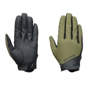 シマノ(SHIMANO) 01 ベーシックウォーム グローブ 指出し GL-071Y カーキ L 送料無料