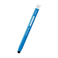 エレコム タッチペン 鉛筆型 三角 太軸 超感度タイプ (スマホ・タブレット用) ブルー P-TPEN02BBU 送料無料