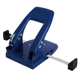 カール事務器 穴あけパンチ 日本製 2穴 45枚 ダブルゲージ 自動センター合わせ ブルー SD-WJ45-B 送料無料