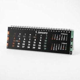 イノベーター 2026年 カレンダー 卓上 スリム 黒 31401006 送料無料