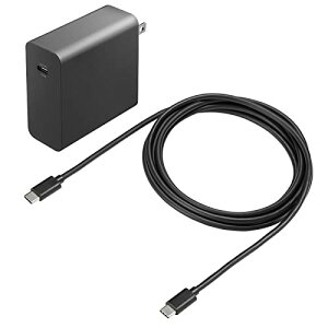 �T�����T�v���C(Sanwa Supply) USB PD�Ή�AC�[�d��(PD100W�ETypeC�P�[�u���t��) ACA-PD93BK ��������