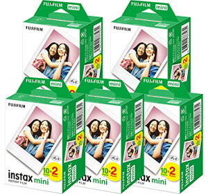 �x�m�t�C����(FUJIFILM) �`�F�L�t�C���� instax mini �J���[ 2�p�b�N�i JP2(20������)x5�Z�b�g [100 ��������